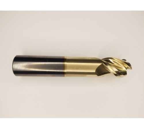 3 Flute MH End Mill 1/2x1.25x3 R.030 ZrN Coated 3 Flute MH End Mill 1/2x1.25x3 R.030 ZrN Coated