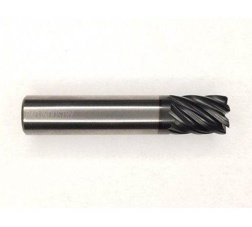 7 Flute MH End mill 3/8x3/8x3/4x2.5 .015R AlTiN Coated