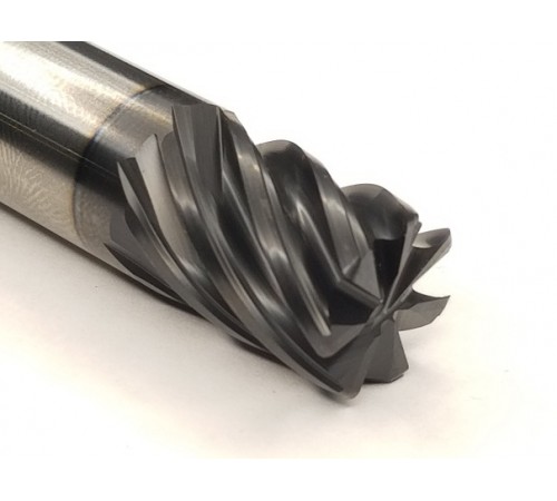 7 Flute MH End mill 1/2x1x2.5 .015R AlTiN Coated